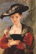 Peter Paul Rubens Portrait of Susanna Fourment ('Le Chapeau de Paille') (mk27) oil painting picture wholesale